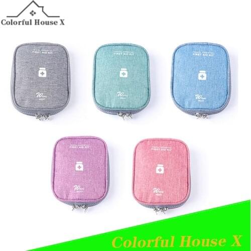 Outdoor Travel Portable Medical Treatment First Aid Handbag Household Finishing Storage Mini Bag Waterproof Oxford Cloth Zipper