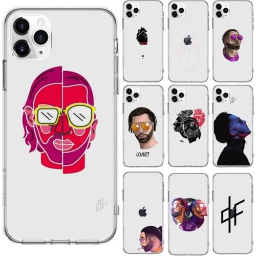 PNL QLF Phone Case Transparent for iPhone 6 7 8 11 12 s mini pro X XS XR MAX Plus cover funda shell