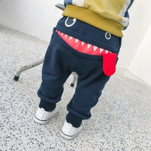 Toddler Kids Boys Girls Cartoon Animal Harem Pants Trousers Children Casual Loose Long Pants Spring Fall Winter Baby Clothes