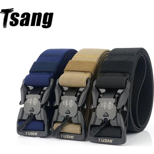 Tactical Belt Army Outdoor Hunting Nylon Gym Fitness Survival Military Belt Sports Safety Waist Protection Belts Men Equipment