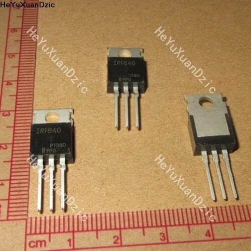 10Pcs/ lot IRF840PBF IRF840 MOSFET field effect transistor 500V 8A TO-220 New Original Product