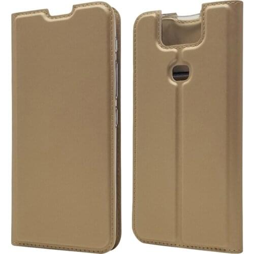 Ultra Slim Magnetic Case For Asus ZS630KL Flip Stand Cover with card slots Fundas Protective Shell