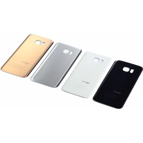 For Samsung Galaxy S7 Edge G935F G935P / S7 G930F G930P Back Battery Cover Glass Rear Door Housing Case