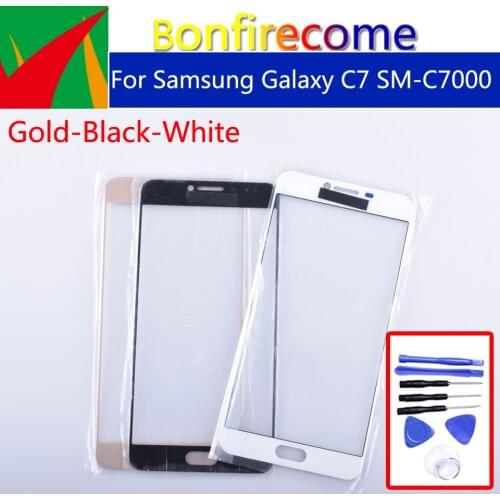 5.7" For Samsung galaxy C7 C7000 SM-C7000 LCD Front Touch Screen Glass Outer Lens Replacement
