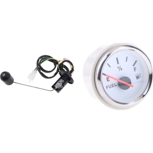2 inch 52mm 9-32V Electric Pointer Fuel Tank Level Gauge Meter Indicator 33-240ohm with Sensor Kit - Waterproof
