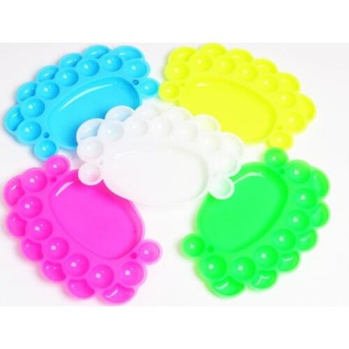 2pc Nail Art Care Palette Dappen Plastic Dish For Powder Polish Mixing Acrylic Paint Beauty Tool Frees hipping