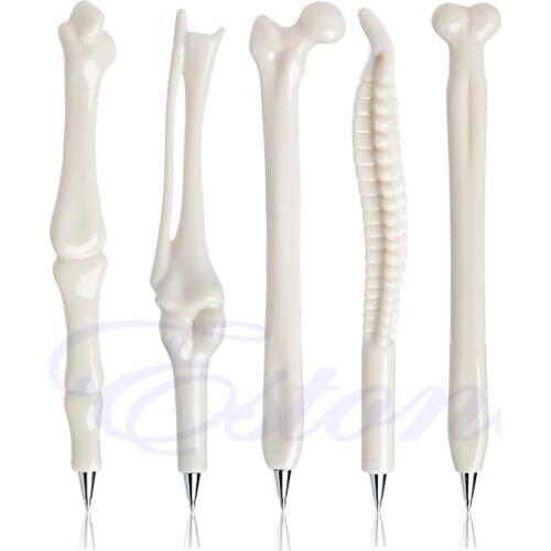 5Pcs Modish Ball Point Pen Bone Shape Radiographer Nurse Doctor Teacher Gift New Drop shipping