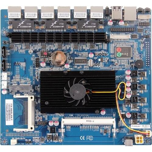 6 network port D525 motherboard ITX-WASLAN-P low power consumption D52SL firewall ZA-525N6S motherboard