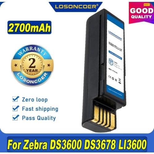 2700mAh BTRY-36IAB0E-00 Battery For Zebra DS3600,DS3678,DS6878 DS3578 DS2278,EVM,LI3600,LI3678,LS3600,LS3678 82-166537-01