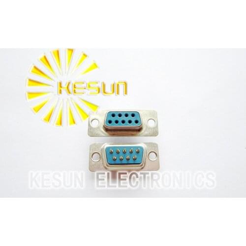 FREE SHIPPING 50pcs/lot DP9 9P 9Pin Female Serial PCB Standard Dip D-Sub Connector