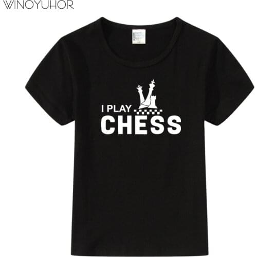 I Play Chess Game T-shirt Baby Boy Girl Summer Casual Short Sleeve O-neck Tee Shirt Love Chess Custom Print Clothes
