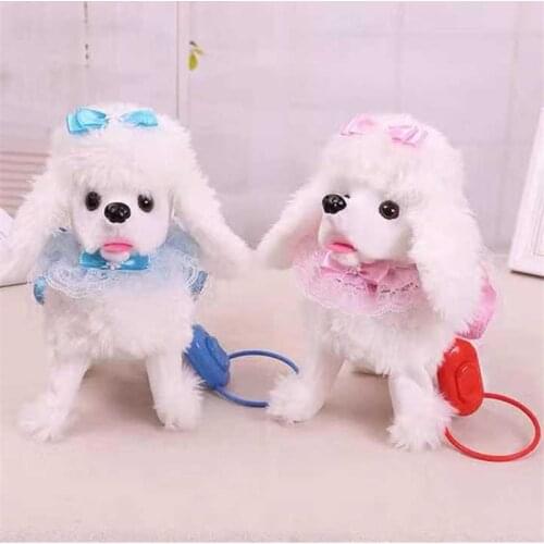 Robot Dog Toys Electronic Plush Dog Walk Bark Sing 99 Songs Puppy Soft Cute Poodle Pet Music Animal Toy For Kids Birthday Gift
