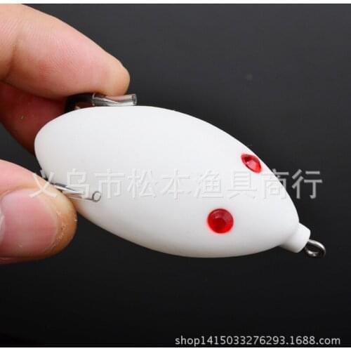 100pcs/lot 2.5" 6.35cm classic Lure frog bait lures 0.51OZ 14.6g blackfish bait hard bait dwrs6110c Swimbait