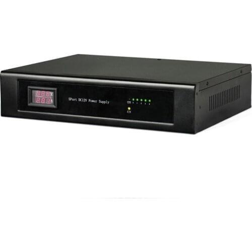 Rack Mount Power Supply DC12V 10A 5Channel Wide Input Range For CCTV System