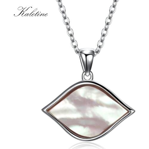 Genuine 925 Sterling Silver with Pink Shell Mother of Pearl MOP Protective Evil Eye Charm Necklace