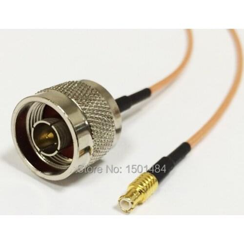 New N Male Plug Switch MCX Male straight Convertor RG316 cable Wholesale Fast Ship 15CM 6" for wireless modem