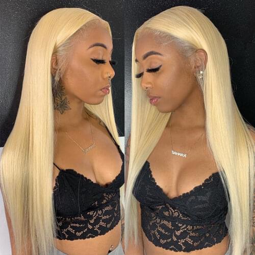 30inch 613 Blonde Lace Front Human Hair Wigs Maylasia Remy Straight 4x4 Lace Closure Wig Ombre 13x4 Lace Frontal Wigs for Women