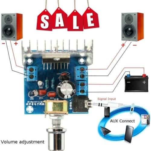 TDA7297 Version B Amplifier Board DC 9-15V 15W*2 Digital Audio Power Amplifier Module Stereo Dual Channel 15W + 15W Amplificador
