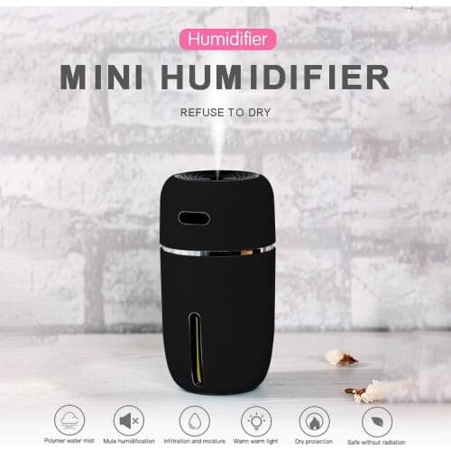 For Car Home Office Hotel 1pc 200ml Portable Mini Essential Oil Diffuser Mute USB Rechargeable Air Humidifier With Night Light