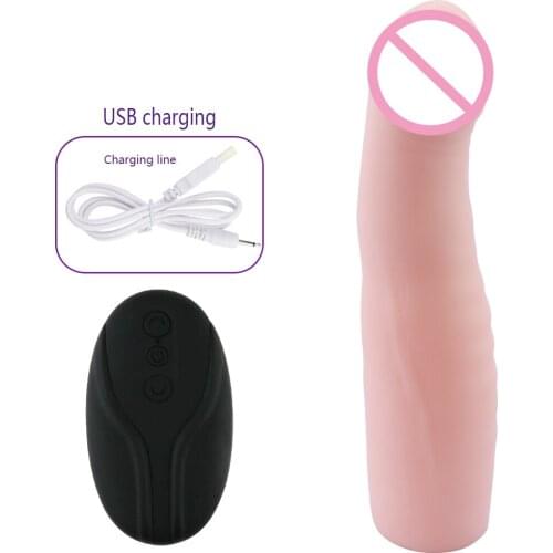 Penis Extended Silicone Vibrator Big Penis Sleeve Extender Cock Enlargement Extension Condom Sex Toys for Men Gay Adult