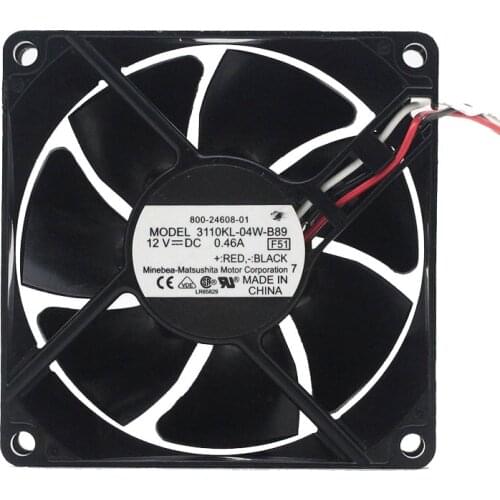 Brand new For NMB 3110KL-04W-B89 8025 8cm 12V 0.46A ultra-durable double ball bearing fan for For NMB 80*80*25mm
