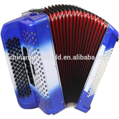 Afanti Super popular 72keys 96Bass Blue and White Piano Accordion AFA-59
