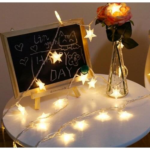 LED Star Fairy Lights Bright Waterproof Decorative Christmas String Lights for Home