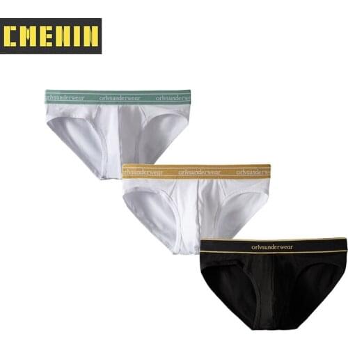 3Pcs Cotton Comfortable Mens Briefs Underwear Shorts CMENIN Popular Mens Panties Sexy Gay Men Underwear Bikini Men Briefs Cuecas