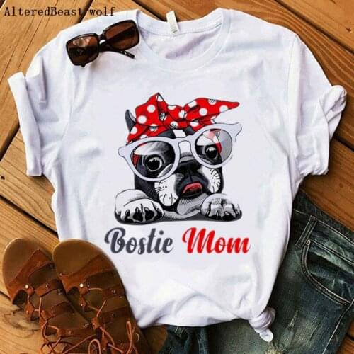 Women 2020 Boslie Mom Mama Bandana T-shirt Printed Fashion Tshirt Female Cartoon Casual Funny Short Sleeve Harajuku Clothes
