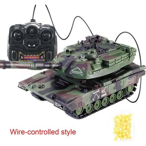 1:32 RC Battle Tank Crawler Tactical Vehicle Main Battle Military Remote Control Tank with Shoot Bullets Model Electronic Toys