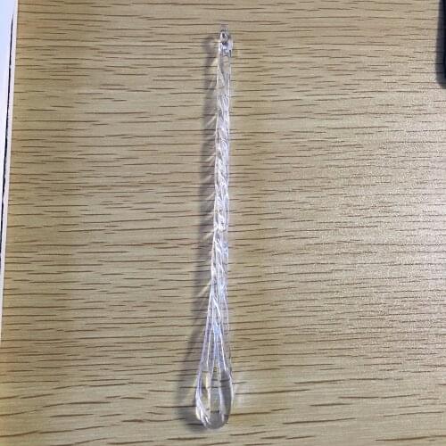 100pcs/lot ,15*150mm crystal twist prism drop part chandelier suncatcher new arrival glass prism part free shipping