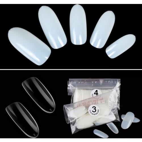 250Pcs/bag Ultra-Thin Full Cover Oval Nails Acrylic False Fake Nails Art Tips For Nail Polished Specific Press on nails Manicure