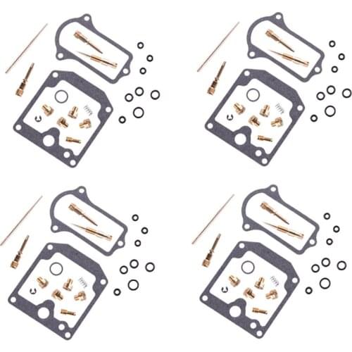 4 Sets Carburetor Rebuild Repair Kit Jet Gasket Motorcycle Accessories Fit for Kawasaki KZ900A KZ900B 1976