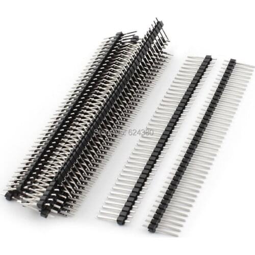 50 Pcs Lot 1x40 40Pin 2.54mm Single Row Straight Male Pin Header Connector Strip PBC Ardunio Discount