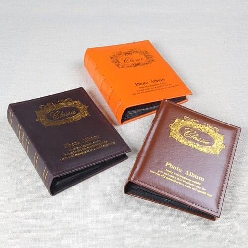 6-inch photo album can hold 200 photos interstitial holiday wedding anniversary gift preferred coffee / gray orange