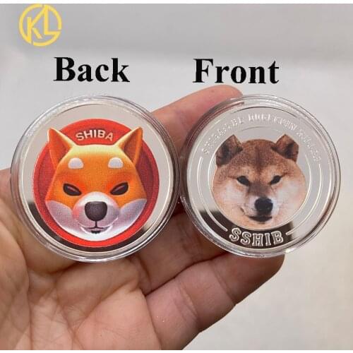 D18 Cool New Dogecoin Killer Shiba Inu Coin CRYPTO Metal Gold Plated Physical Shib Doge Killer Souvenir Commemorative Coins