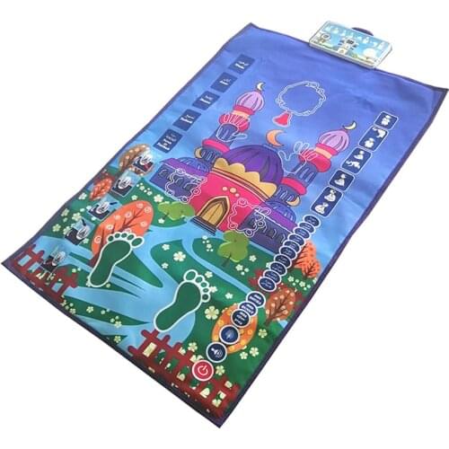 Children Educational Prayer Mat Quran Word Reading Reader Mat Islamic Coran Muslim Prayer Read Digital Speaker Rug Kids Gift