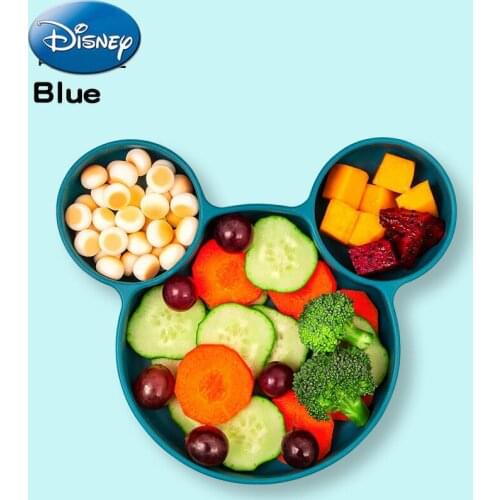 Disney Mickey Mouse Minnie Childrens Cartoon Dinner Plate with Silicone Suction Cup Adsorption