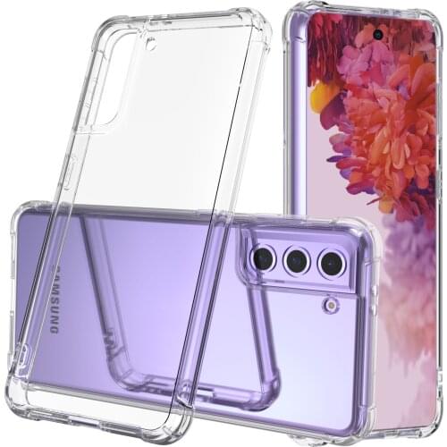 Flexible Clear Air Bag TPU Case for Samsung Galaxy S21 Plus Note 20 Ultra S20 FE 5G S10 S8 S9 Note 10 9 8 Drop Protection Cover