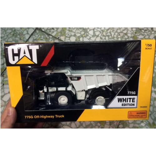 TONKIN 1/50 CATERPILLAR CAMION DUMPER CAT 775G OFF HIGHWAY TRUCK WHITE TR30002 Construction vehicles