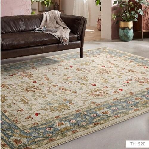 Imported Turkey Rugs And Carpet For Home Living Room Vintage American Style Dining Thick Mat Carpet Persian Table Coffee