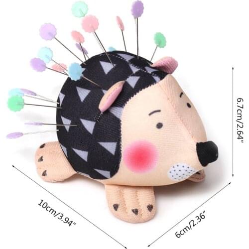 K5DC Cute Soft Hedgehog Pincushion Needle Holder Organizer Home Sewing Machine Handcraft Tool Accessory