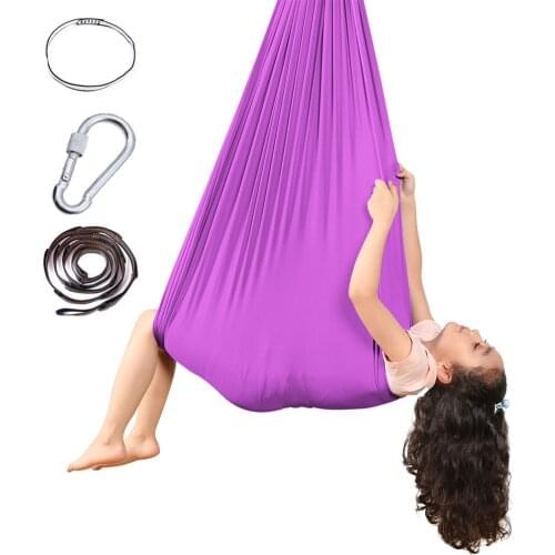 Snuggle Swing Kid With Special Needs Adjustable Elastic Cuddle up Hammock Chairtoy For Indoor Yoga Hardware Included Rede Dorm
