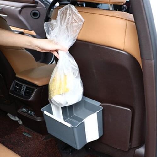 Kitchen Household Wall Hanging Folding Garbage Bin Vehicle Mounted Multifunctional Hanging Square Garbage Bin