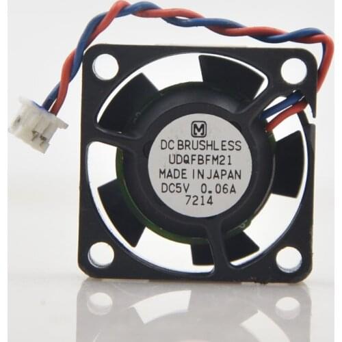 Mini fan 2.5cm UDQFBFM21 5V 0.06A 2510 two-line car CD display card hard disk mute cooling fan