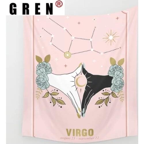 GREN Sun Moon Magic Hand Tapestry Wall Hanging Covering Rugs Background Cloth Beach Mat Blanket Art Bedroom Home Decor