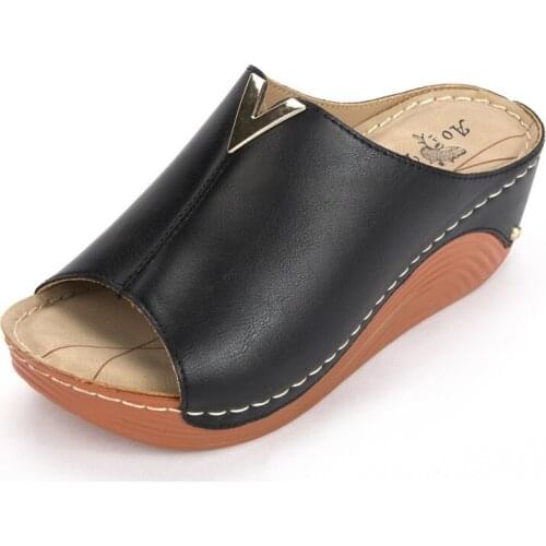 2021The New Womens Sandal Thick Bottom Casual Shoes Leisure Summer Wedges Sandals Woman Shoes Platform Slipper hy21