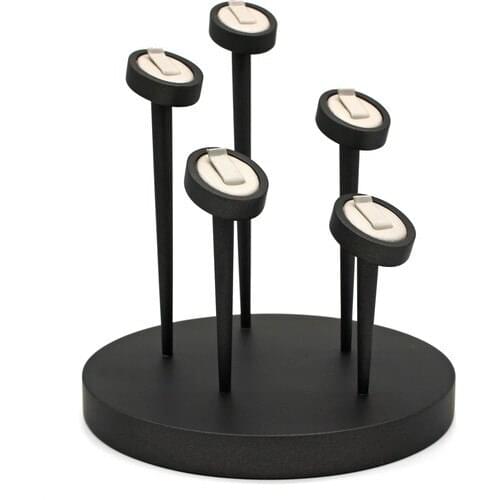 Metro Jewelry Making Supplies Round Column Jewelry Showcase Yüzüklük Accessory