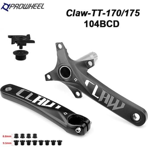 Prowheel 104/64 BCD Crank Set 170mm 175mm Mountain Bike Crank Ultralight Single Double Speed MTB Cranks Bicycle Part