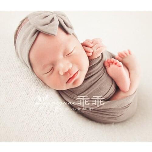 Christmas Baby Jersey Stretch wrap Newborn Photo Props Baby Swaddle Backdrop Layer fabirc Newborn Baby stretch Knit Wrap